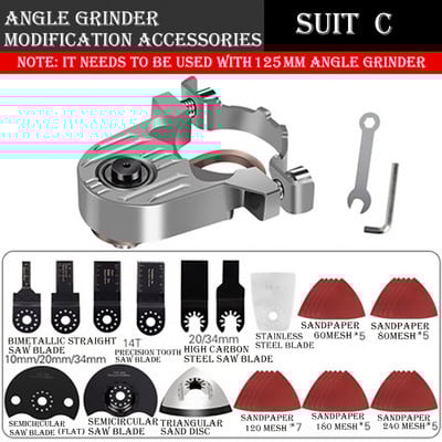 Ъглошлайф M10 Модифицирани аксесоари Tacklife Инструменти Електроинструмент Накрайник Реноватор Отвор Prostormer Мултиинструмент Мултиинструмент Wosai