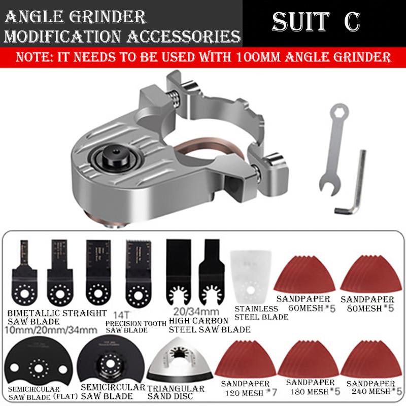 Ъглошлайф M10 Модифицирани аксесоари Tacklife Инструменти Електроинструмент Накрайник Реноватор Отвор Prostormer Мултиинструмент Мултиинструмент Wosai