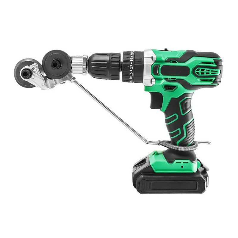 Elektrinis gręžimo plokščių pjaustytuvas Metalo pjovimo gręžimo priedas Elektrinės gręžimo žirklės Lengvai naudojamas gręžimo priedas metalui pjauti