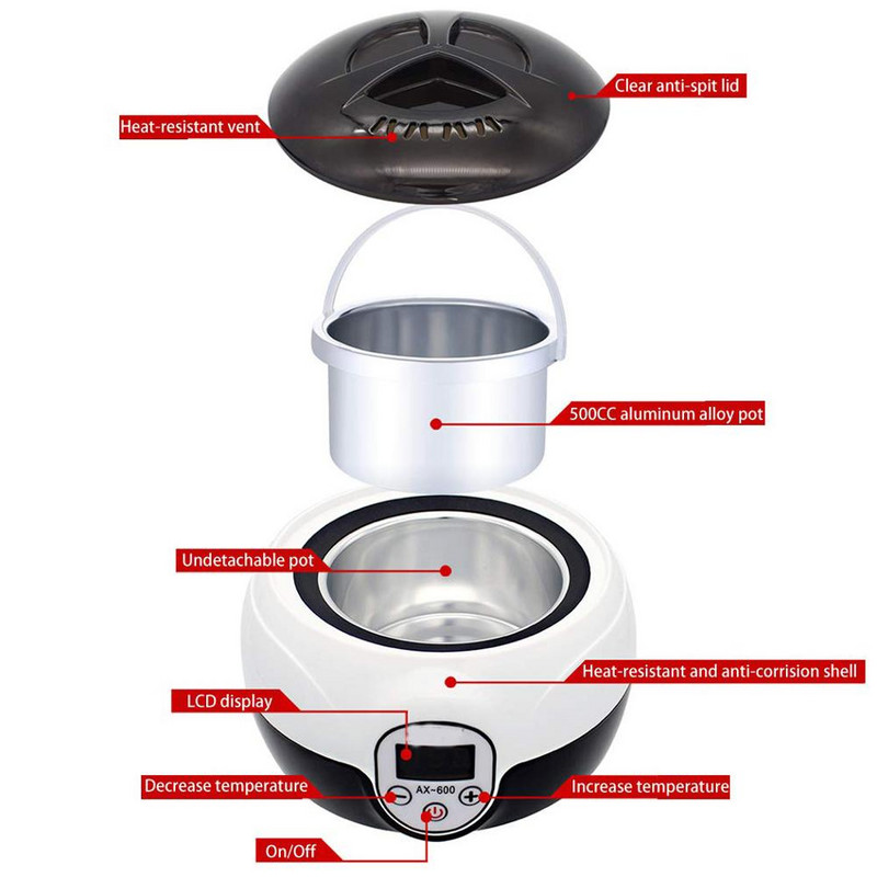 Profesionalus plaukų šalinimo įrankis „Smart Wax Heater SPA Hands Feet Epilator“ Depiliatorius Odos priežiūra Parafino vaško šildytuvas