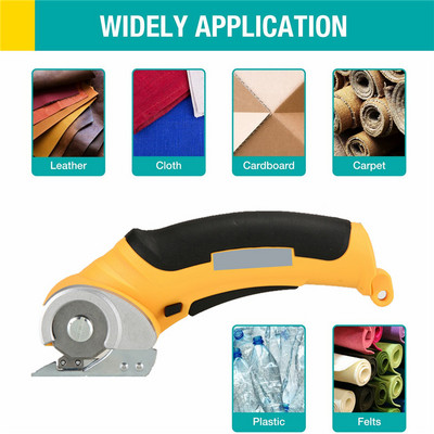 Стоманени акумулаторни акумулаторни електрически ножици Електрически ножици против самозареждане Предпазни електрически ножици PVC инструменти за рязане на кожа Dropshipping