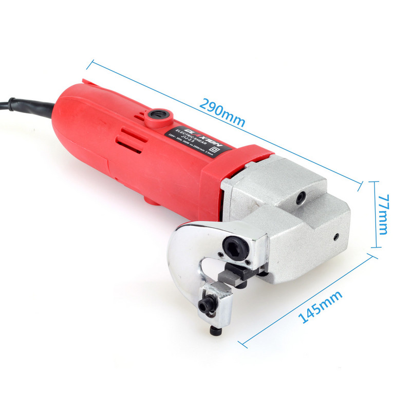 Kingshowden 580W elektrinis žirklinis lakštinio metalo žirklės pjoviklis 2,5 mm pjovimo talpa, žirklės, skirtos metalinei plokštei pjauti