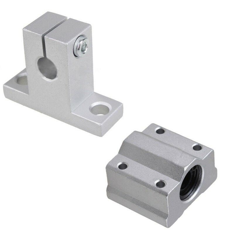 13 бр. Комплект опори за линейни направляващи релси, двойна релса 150/250/350 мм, напълно плъзгаща се опора T8 водещ винтов прът SCS8UU Линеен лагерен блок