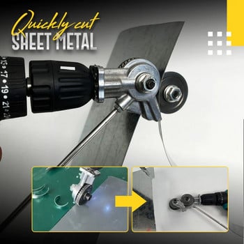 Ηλεκτρικό τρυπάνι κοπής πλάκας τρυπανιού Metal sheet cutter tool Free κοπής εργαλείο Nibbler Sheet Metal Cut Plate Punch Scissors Dropshipping