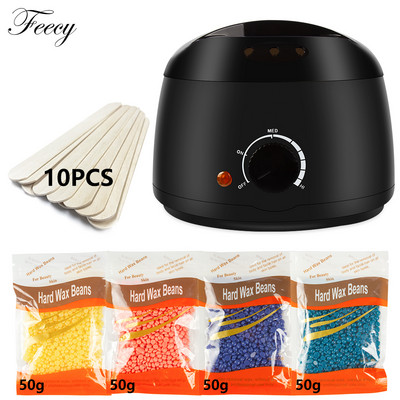 Wax Warmer Heater Calentador Parafina Hair Removal Kit Machine with Stripless Hard Wax Beans for full Body Chauffe Cire