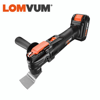 LOMVUM 20V Cordless ταλαντευόμενο εργαλείο πολλαπλών λειτουργιών Trimmer Renovator Woodworking Home Power Tools Cutter Ηλεκτρικό πριόνι