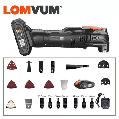 LOMVUM 20V Akumuliatorinis svyruojantis Daugiafunkcis Įrankis Žoliapjovė Renovatorius Medienos apdirbimas Namai Elektriniai Įrankiai Pjovimas Elektrinis Pjūklas