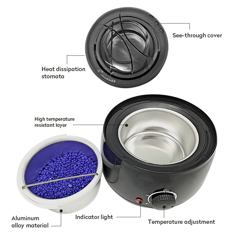 Vaškavimo mašina Bikini kūno plaukų šalinimas vaško šildytuvas depiliatorius vašku tirpstantis vaškas parafino šildytuvas vaško pupelių šildymo aparatas