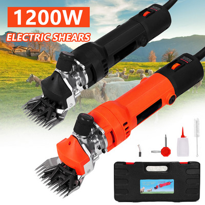 Električne škare za ovce od 1200 W, 6 brzina, šišač za ovce, koze, alpake, škare za vunu, stroj za šišanje na farmi ovaca