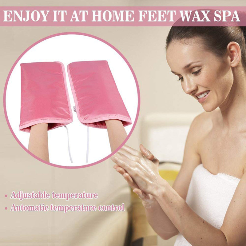 Θερμαινόμενα μποτάκια με κερί παραφίνης, ηλεκτρικά θερμαινόμενα γάντια γάντια για θεραπεία με κερί χεριών & ποδιών ,Θεραπεία SPA Γάντια για Γυναικεία Ομορφιά