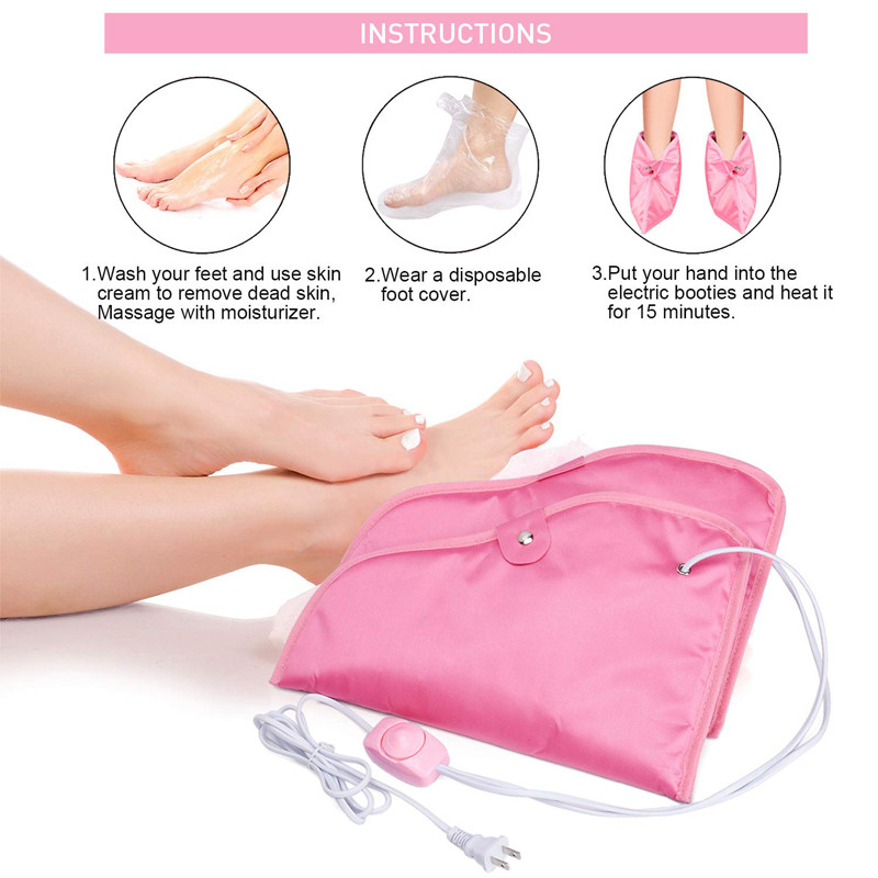 Θερμαινόμενα μποτάκια με κερί παραφίνης, ηλεκτρικά θερμαινόμενα γάντια γάντια για θεραπεία με κερί χεριών & ποδιών ,Θεραπεία SPA Γάντια για Γυναικεία Ομορφιά