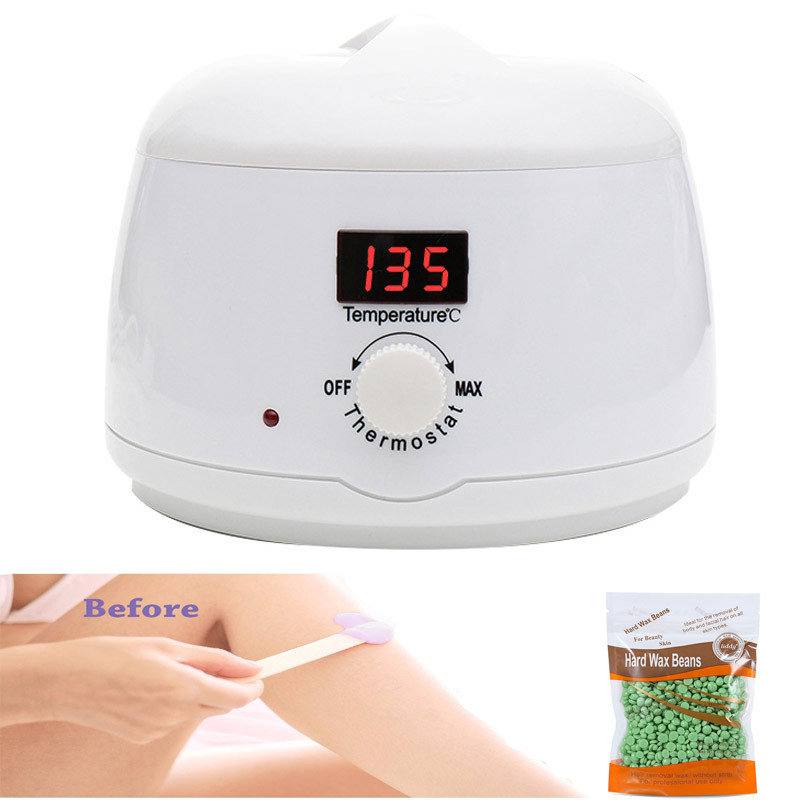 Professzionális Wax Heater Warmer Beans gépi szőrtelenítő készlet SPA kézi láb epilátor bőrápoló paraffinos testszépítő eszköz