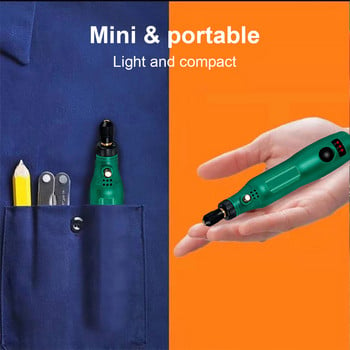 USB Mini Electric Drill Tool Cordless Rotary Tools Kit DIY Ξυλουργική Χαρακτική Στυλό Γυαλίσματος Μηχανής Λειαντικά