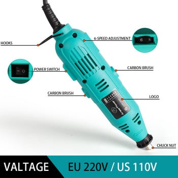 Dremel Profession Rotary Power Tool Set Mini 180W Electric DIY Drill Grinder 6 Variable Speed Polishing Engraving Artworks