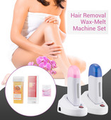 Φορητό Mini Wax Machine Kit Roll On Wax Heater Αποτριχωτικό κερί Heater with Waxing Strips Θερμαντικό κιτ αποτρίχωσης