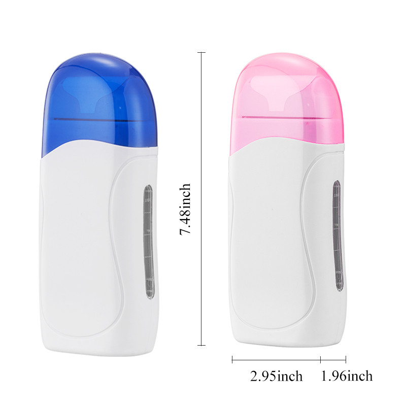 Φορητό Mini Wax Machine Kit Roll On Wax Heater Αποτριχωτικό κερί Heater with Waxing Strips Θερμαντικό κιτ αποτρίχωσης