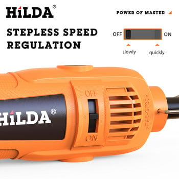 Αξεσουάρ HILDA Electric Mini Drill Grinder Graving Pen Mini Drill Electric Rotary Tool Grinding Machine