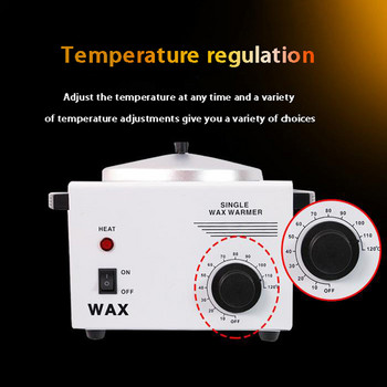 Домашен електрически нагревател за восък Красота Единична пещ Регулиране на температурата Машина за третиране с горещ разтопен восък Грижа за кожата на ноктите Епилация