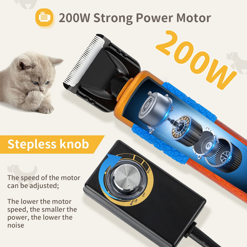 200 W Električna mašinica za šišanje Trimer za tafting tepiha Rezač tepiha/prostira Električne škare DIY Češalj Tiha brzina Podesiva AC 110-240 V