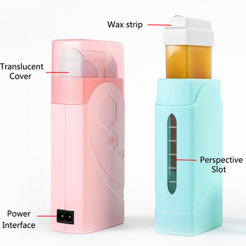 Φορητό Roll on Wax Warmer για αποτρίχωση Roller Wax Αποτρίχωση Θερμαντήρας Brazilian Wax Heater Cartridge Heater for Women