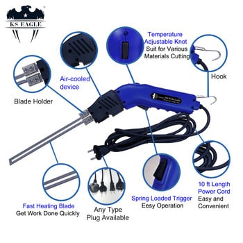 KS EAGLE χειρός Ηλεκτρικός αφρός Hot Cutter Γλυπτό μαχαίρι σκάλισμα με φελιζόλ Σφουγγάρι κοπής με λεπίδες και αξεσουάρ