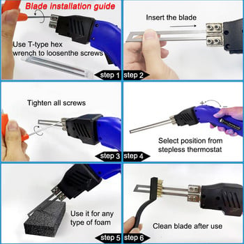 KS EAGLE χειρός Ηλεκτρικός αφρός Hot Cutter Γλυπτό μαχαίρι σκάλισμα με φελιζόλ Σφουγγάρι κοπής με λεπίδες και αξεσουάρ