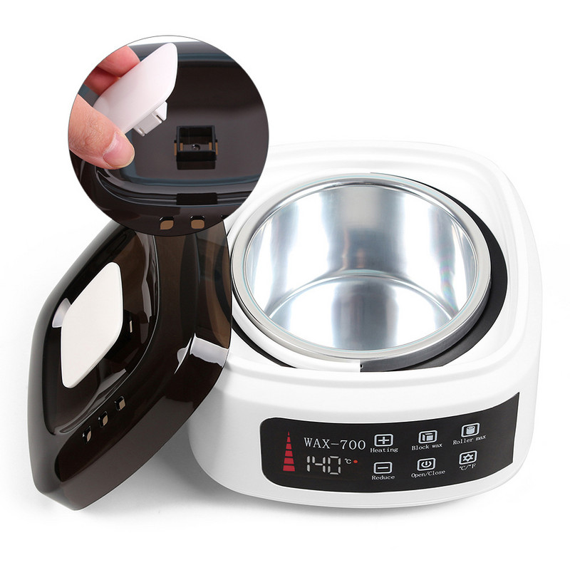 Încălzitor de ceară de 500 cc Încălzitor de parafină Kit de instrumente pentru îndepărtarea părului cu ceară profesională, mâini, picioare, epilator, SPA, pentru îngrijirea pielii