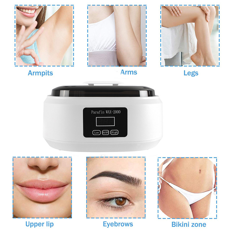 Paraffin Hot Facial SPA berendezés 2L 200W Professzionális elektromos viaszmelegítő olvasztó bőr hidratáló javító gép