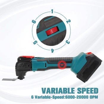 Cordless Oscillating Tool Renovator Electric Trimmer Multi-Tools Shovel Cutting Machine Διακόσμηση σπιτιού για μπαταρία Makita 18V