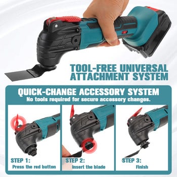 Cordless Oscillating Tool Renovator Electric Trimmer Multi-Tools Shovel Cutting Machine Διακόσμηση σπιτιού για μπαταρία Makita 18V