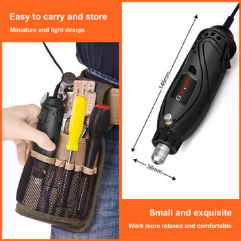 GOXAWEE Electric Drill Rotary Tools 12V Mini Drill Electric Graver Ηλεκτρικά Εργαλεία στυλό με εξαρτήματα λείανσης Dremel Tools