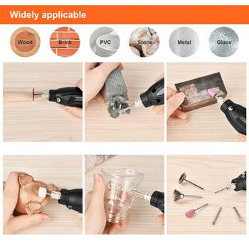 GOXAWEE Electric Drill Rotary Tools 12V Mini Drill Electric Graver Ηλεκτρικά Εργαλεία στυλό με εξαρτήματα λείανσης Dremel Tools