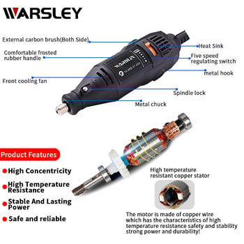 180 W гравьор Мини бормашина Мелница Dremel Гравираща писалка Мелница Електрически ротационен инструмент Мини-мелница Направи си сам бормашина Шлифовъчна електрическа бормашина