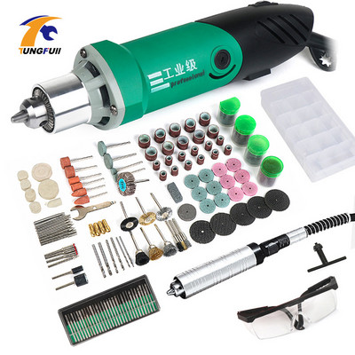 Dremel Style 480W електрическа мини бормашина за гравиране с 6-позиционна променлива скорост за въртящи се инструменти Dremel с гъвкав вал