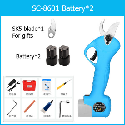SC-8601 SUCA 25mm μπαταρία λιθίου κλαδέματος ψαλίδι / κλαδευτήρι Εργαλεία κήπου Ηλεκτρικό ψαλίδι κοπής ξύλινων κλαδιών SC8601