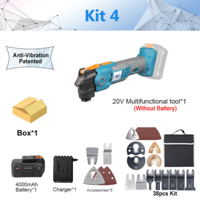 NEWONE 20V brzootpuštajući oscilirajući višenamenski alat, antivibracijski trimer s promjenjivom brzinom Renovator, električna pila s kompletom oštrica