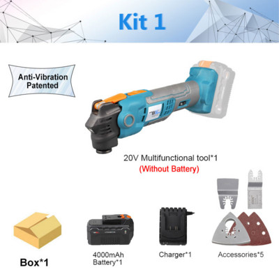 NEWONE 20V brzootpuštajući oscilirajući višenamenski alat, antivibracijski trimer s promjenjivom brzinom Renovator, električna pila s kompletom oštrica