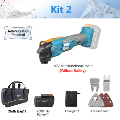 NEWONE 20V brzootpuštajući oscilirajući višenamenski alat, antivibracijski trimer s promjenjivom brzinom Renovator, električna pila s kompletom oštrica