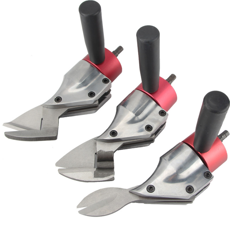 Metalo pjovimo žirklės antgalis elektriniam gręžtuvui geležies diskinėms žirklėms plastikiniam audiniui vilnai vielos tinklelio pjaustytuvui orui