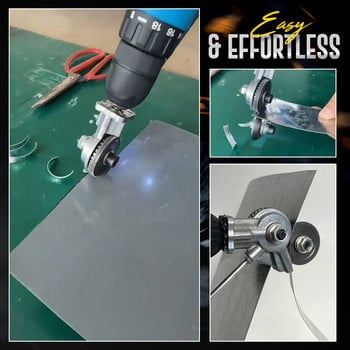 Ηλεκτρικό τρυπάνι κοπής πλάκας τρυπανιού Metal sheet cutter tool Free κοπής εργαλείο Nibbler Sheet Metal Cut Plate Punch Scissors Dropshipping