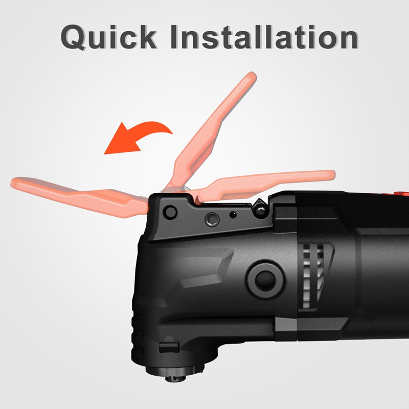 LOMVUM 300 W svyruojantis daugiafunkcis kintamosios srovės svyruojantis įrankis 6 greičių juodos spalvos medienos apdirbimo įrankiai renovatorius elektrinis pjaustytuvas JAV kištukas