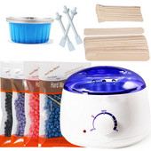 Plaukų šalinimo vaško rinkinys Šildytuvas šildytuvas Vaško pupelės Vaškavimo lazdelės Popierinis Rankų Pėdų Kūno Bikinio Nosies Plaukų šalinimo įrankių rinkinys Neskausmingas