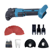 21V oscilirajući višenamjenski alat s promjenjivom brzinom, akumulatorska električna pila bez četkica, trimer za drvene radove, lopata, alat za rezanje s dodacima