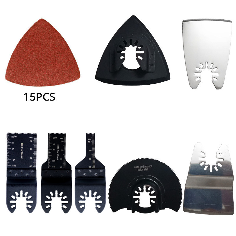 21V oscilirajući višenamjenski alat s promjenjivom brzinom, akumulatorska električna pila bez četkica, trimer za drvene radove, lopata, alat za rezanje s dodacima