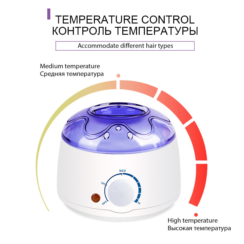 100 W grijač voska Depilator Epilator Stroj za uklanjanje dlačica Komplet za depilaciju voskom koji se otapa Voskom Grijač parafina Stroj za grijanje kuglica voska