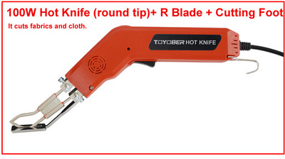Set ručnog alata Vrući grijaći nož Rezač Uže Tkanina Tkanina Gumeni nož za rezanje Električne škare za tkaninu s nožicom za rezanje
