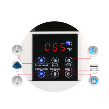 500CC Нагревател за восък По-топъл Машина за епилация СПА Епилатор за тяло Парафиново гърне Интелигентен LCD Температурен дисплей