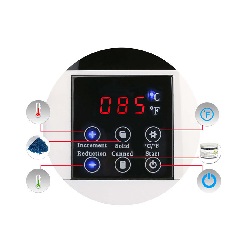 500CC Wax Heater melegítő szőrtelenítő Wax Machine SPA test epilátor Paraffin Wax Pot Smart LCD hőmérséklet kijelző