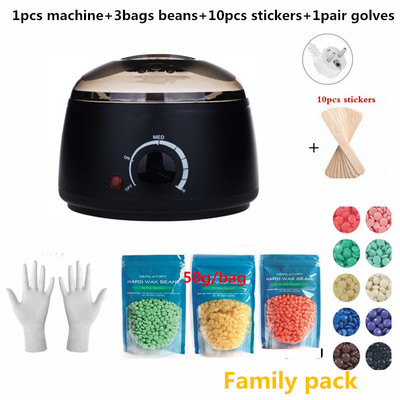 Paraffin Wax Warmer 200cc mini Wax Heater 3 zacskó viaszbab Feet Mini SPA Hand Machine testszőrtelenítő szőrtelenítő eszköz