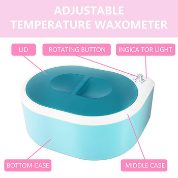 Wax Therapy Heater Μηχάνημα θέρμανσης παραφίνης Ρυθμιζόμενη θερμοκρασία Wax Off Beauty Salon Spa Care Electric Boot Gloves